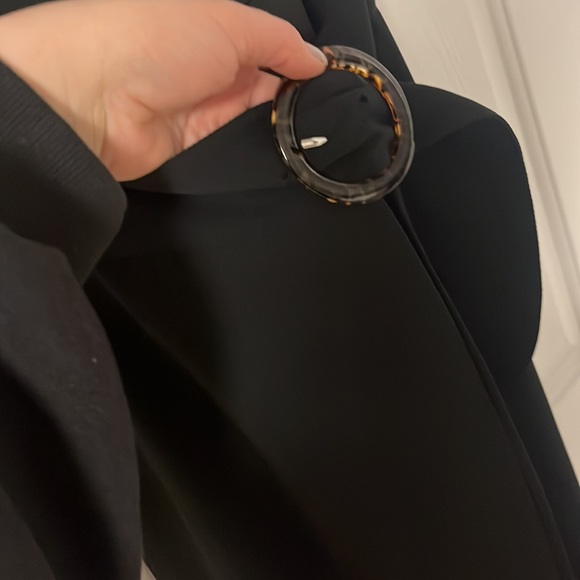 NWT Joie Mairead C Jumpsuit in Caviar Black Wide Leg Belted - Picture 8 of 13